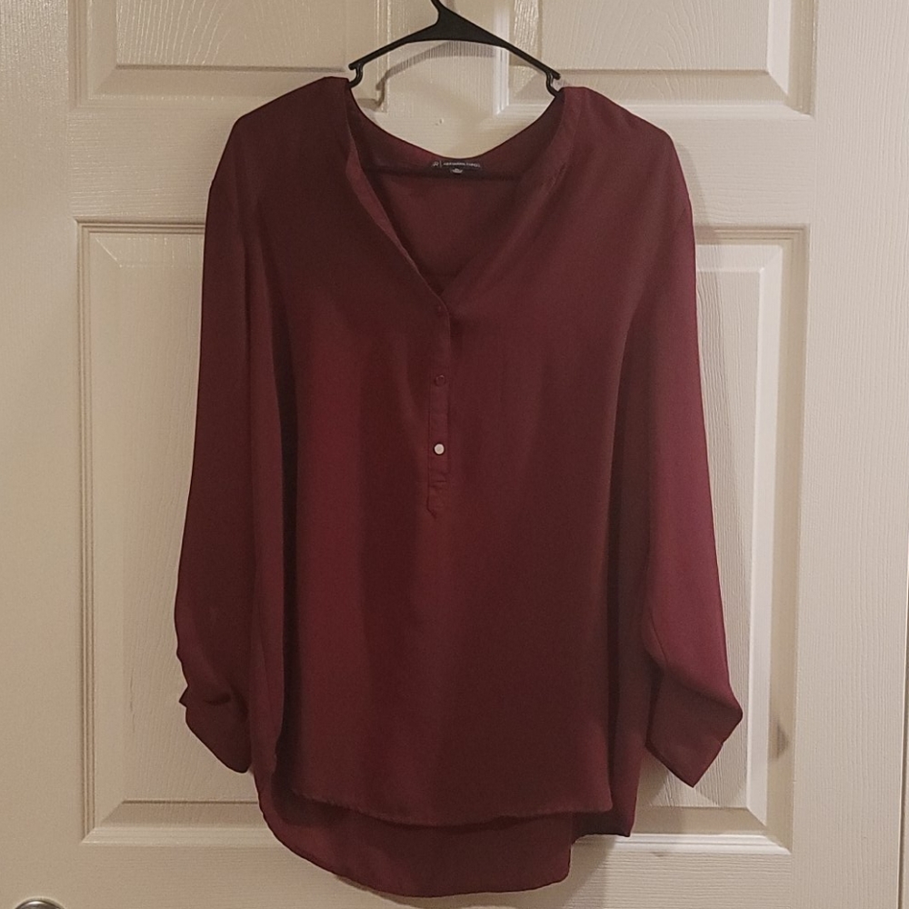 Burgundy Blouse